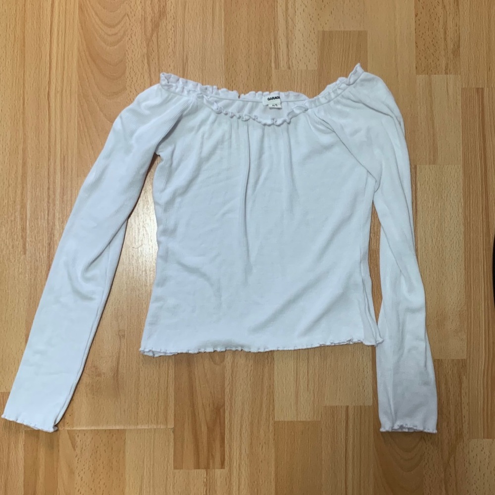 off-shoulder long sleeve